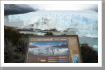 Schild, Perito Moreno Gletscher, Calafate