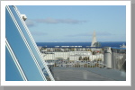 Blick vom Dach auf die Hallgrimskirche