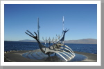 Skulptur Sonnenfahrt am Hafen von Reykjavik